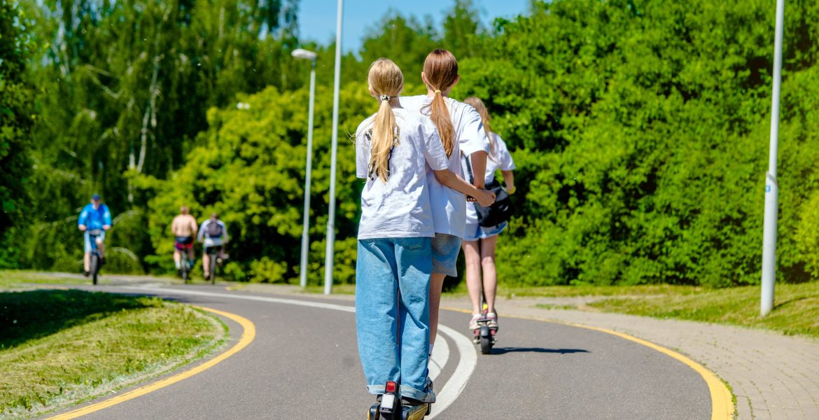 NTF varnar för elsparkcyklar i grupp
